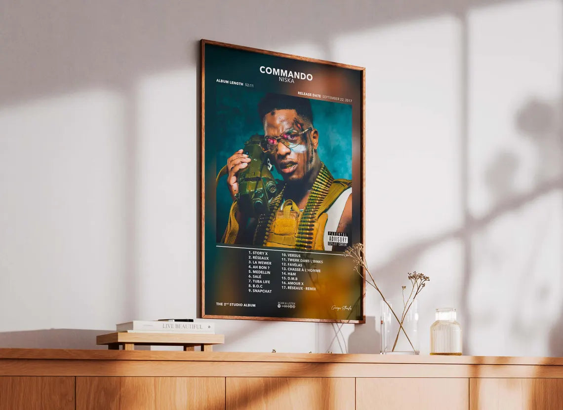 Poster Niska Commando Album