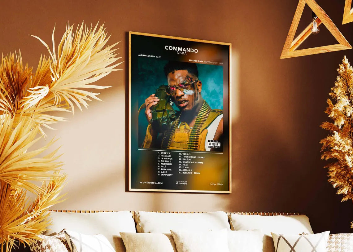 Poster Niska Commando Album