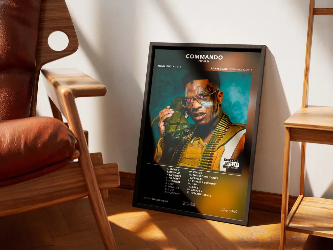 Poster Niska Commando Album