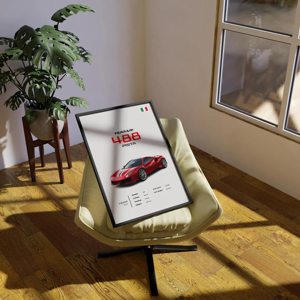 Ferrari 488 Pista Poster