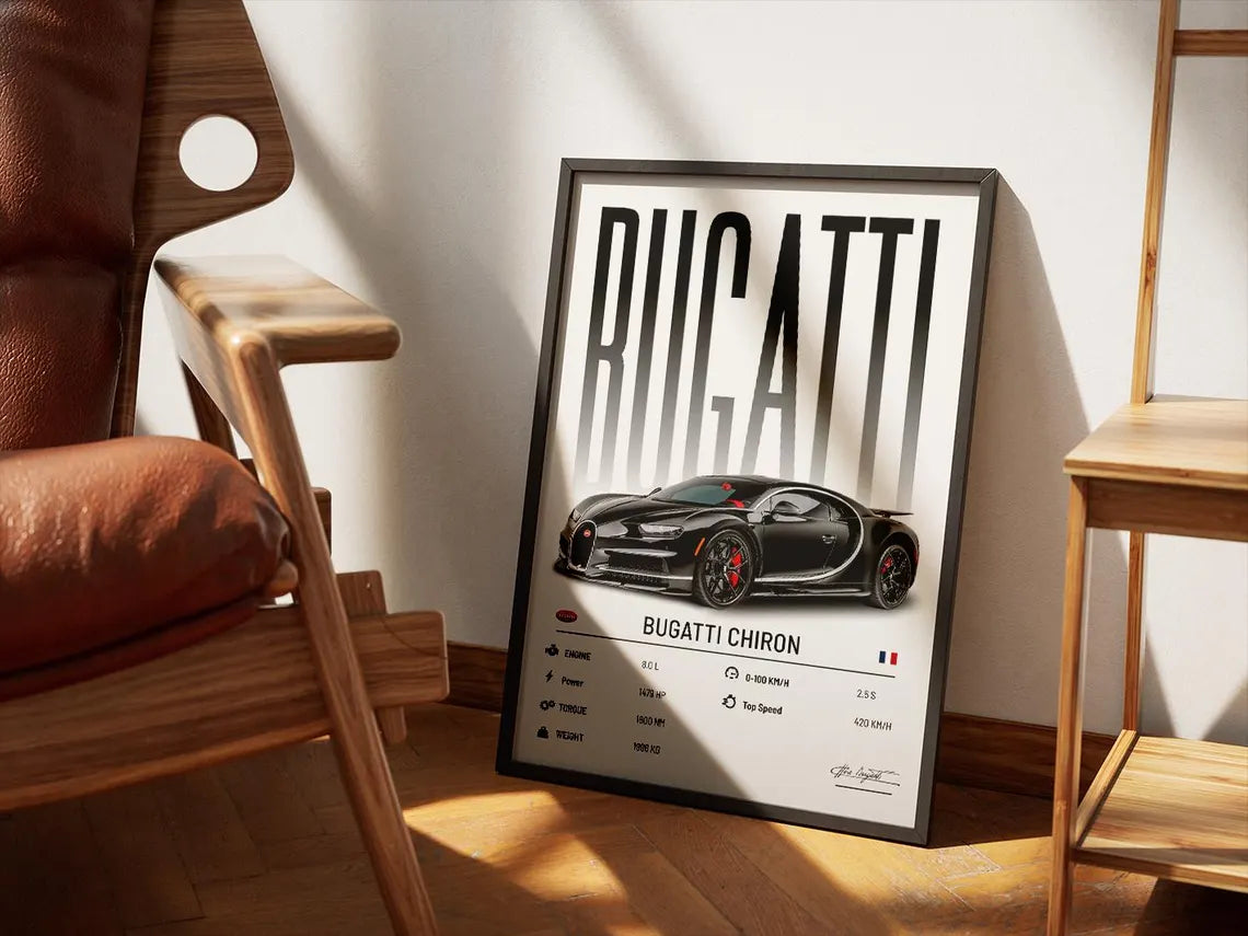 Bugatti Chiron Poster
