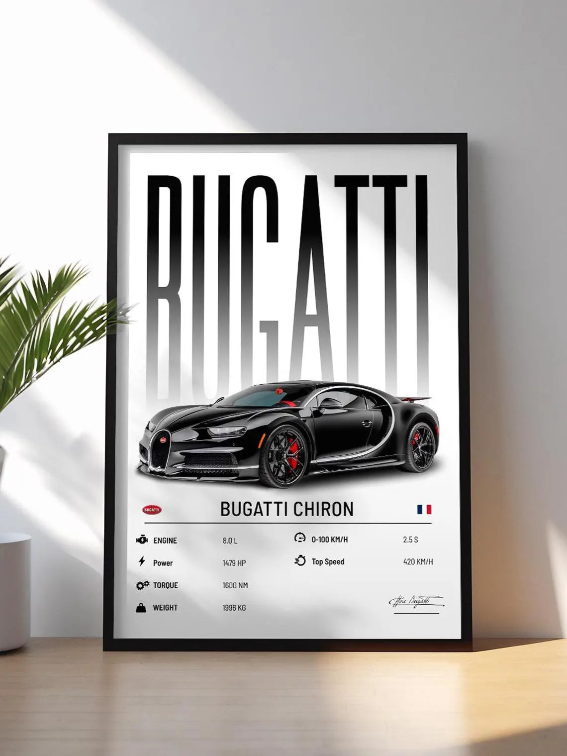 Bugatti Chiron Poster
