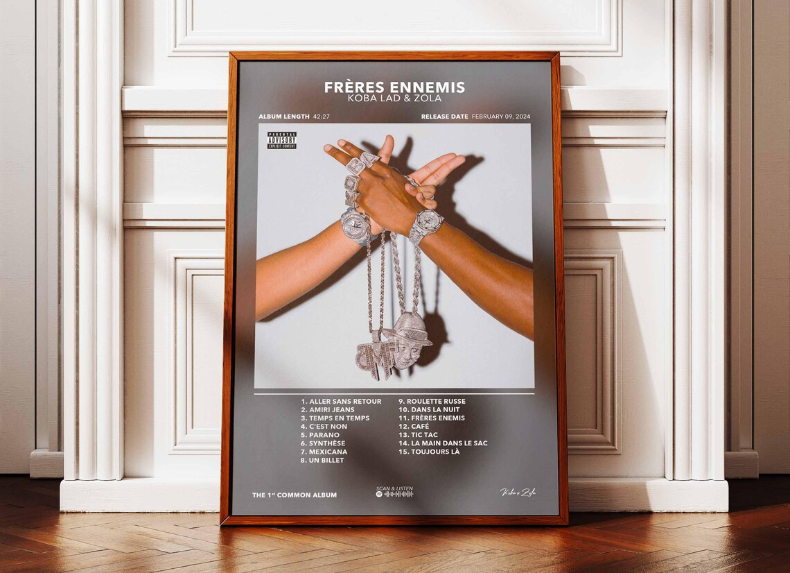 Poster Album Frères Ennemis Koba Lad Zola