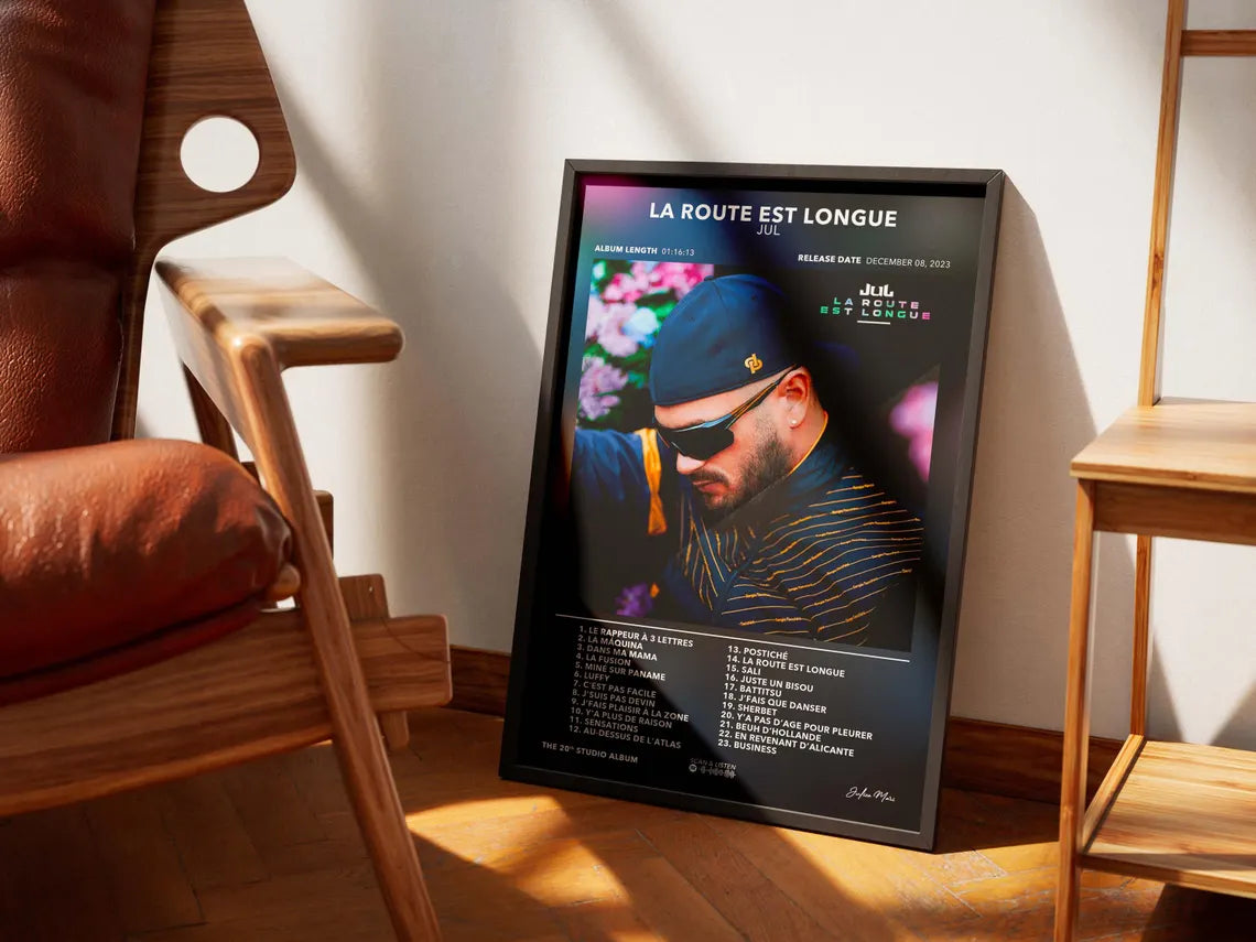Poster Album La Route Est Longue JUL