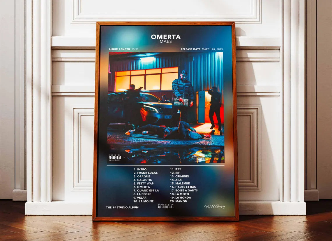 Poster Maes Omerta Album