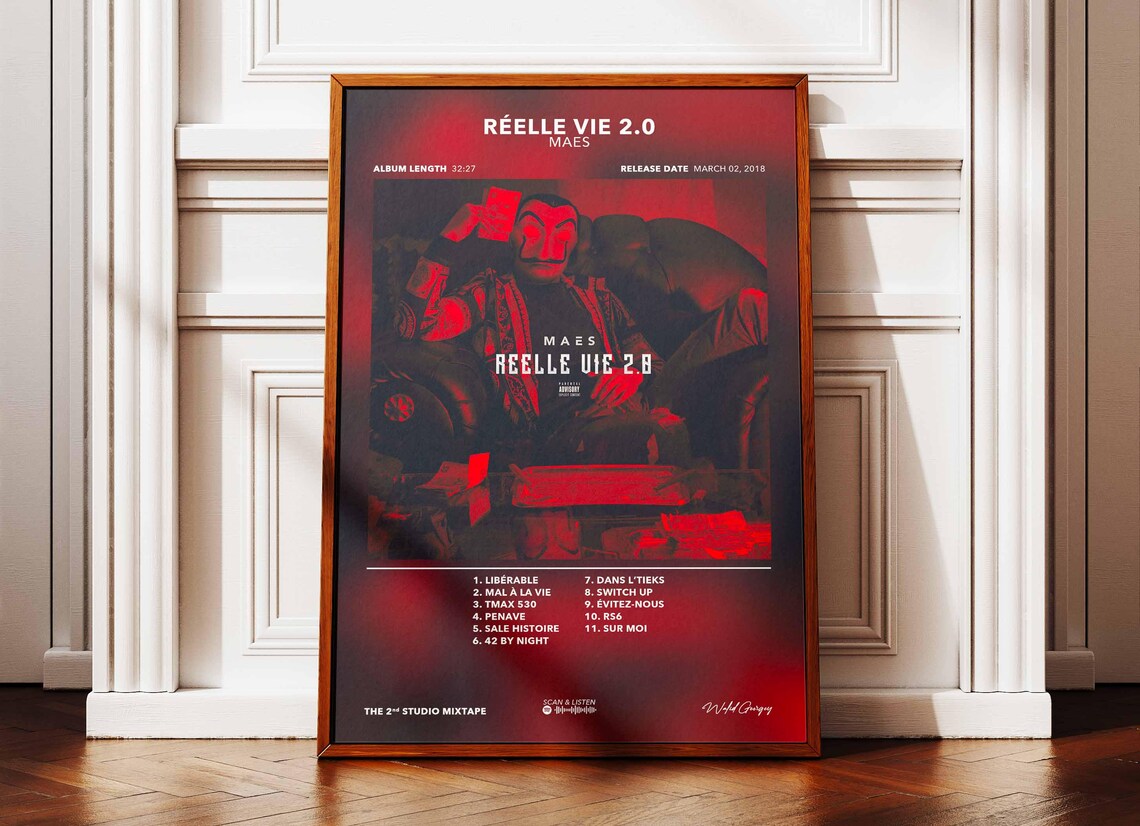 Poster Maes Réelle Vie 2 Album