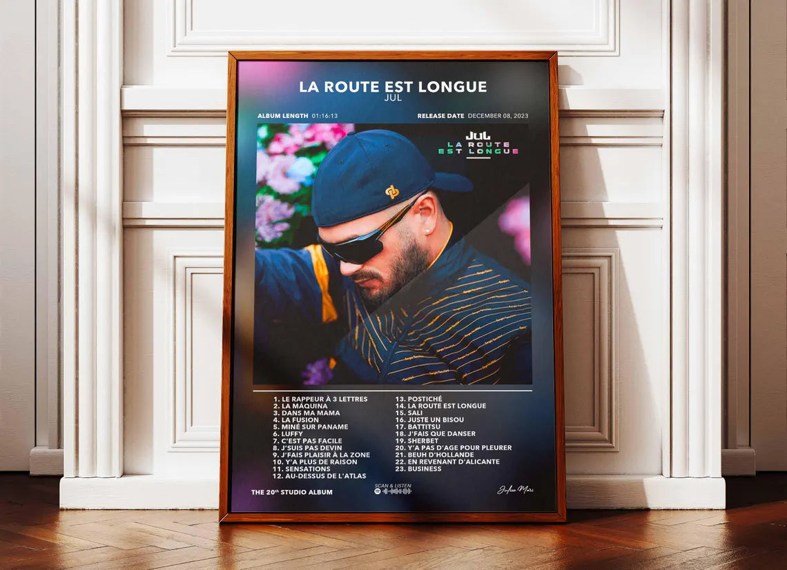Poster Album La Route Est Longue JUL