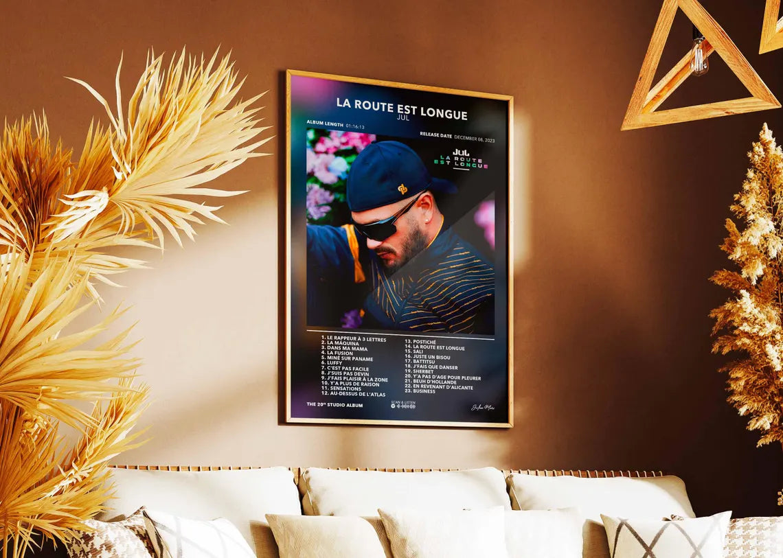Poster Album La Route Est Longue JUL