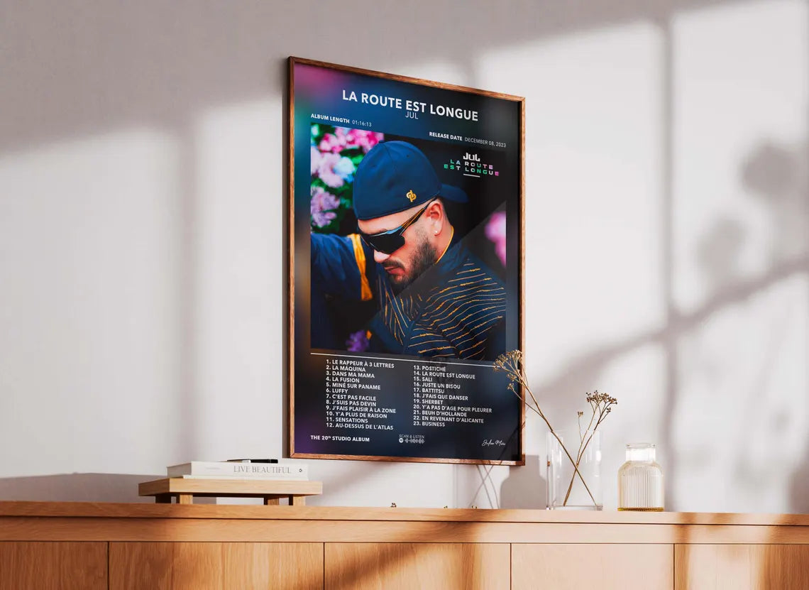 Poster Album La Route Est Longue JUL
