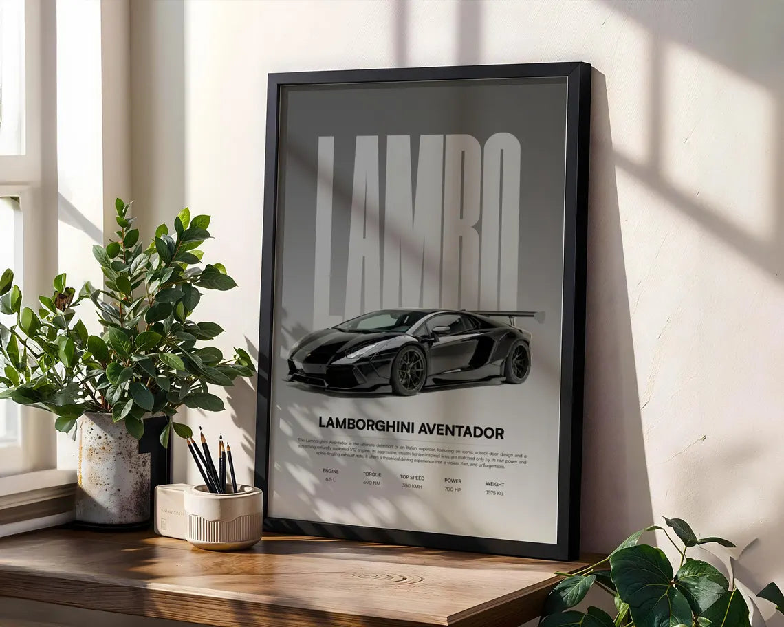 Lamborghini Aventador Poster