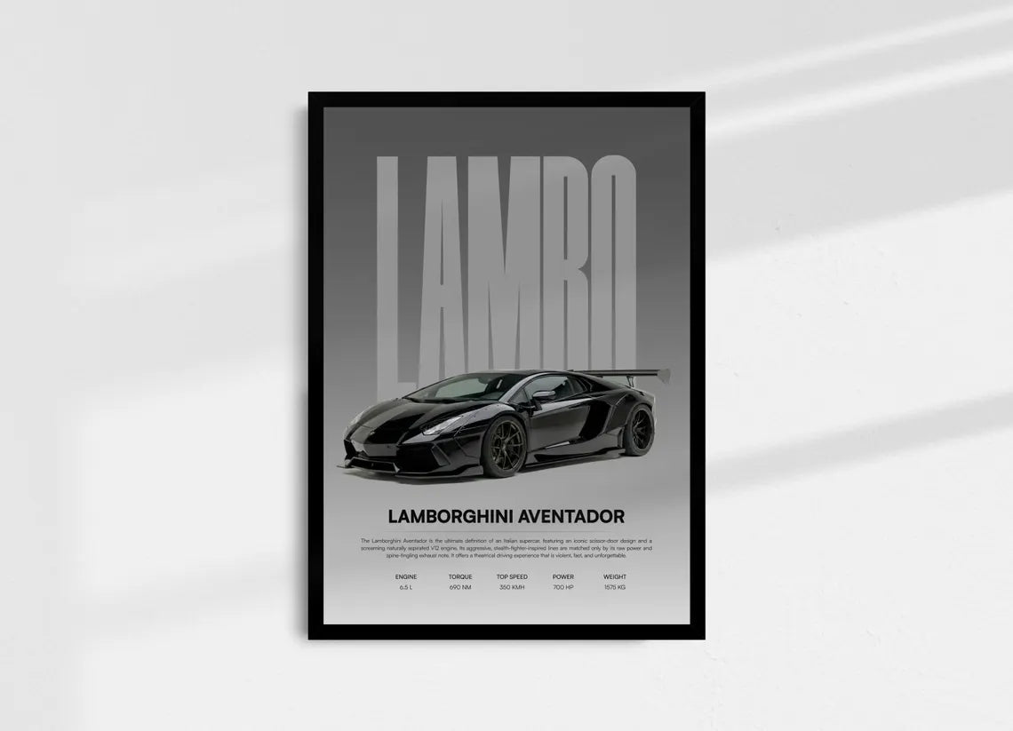 Lamborghini Aventador Poster
