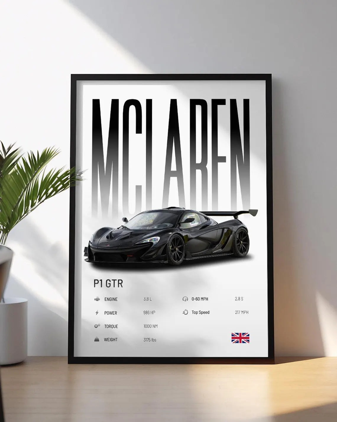 McLaren P1 GTR Poster