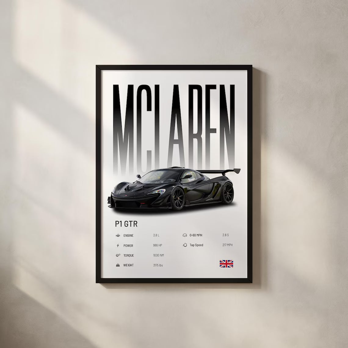 McLaren P1 GTR Poster