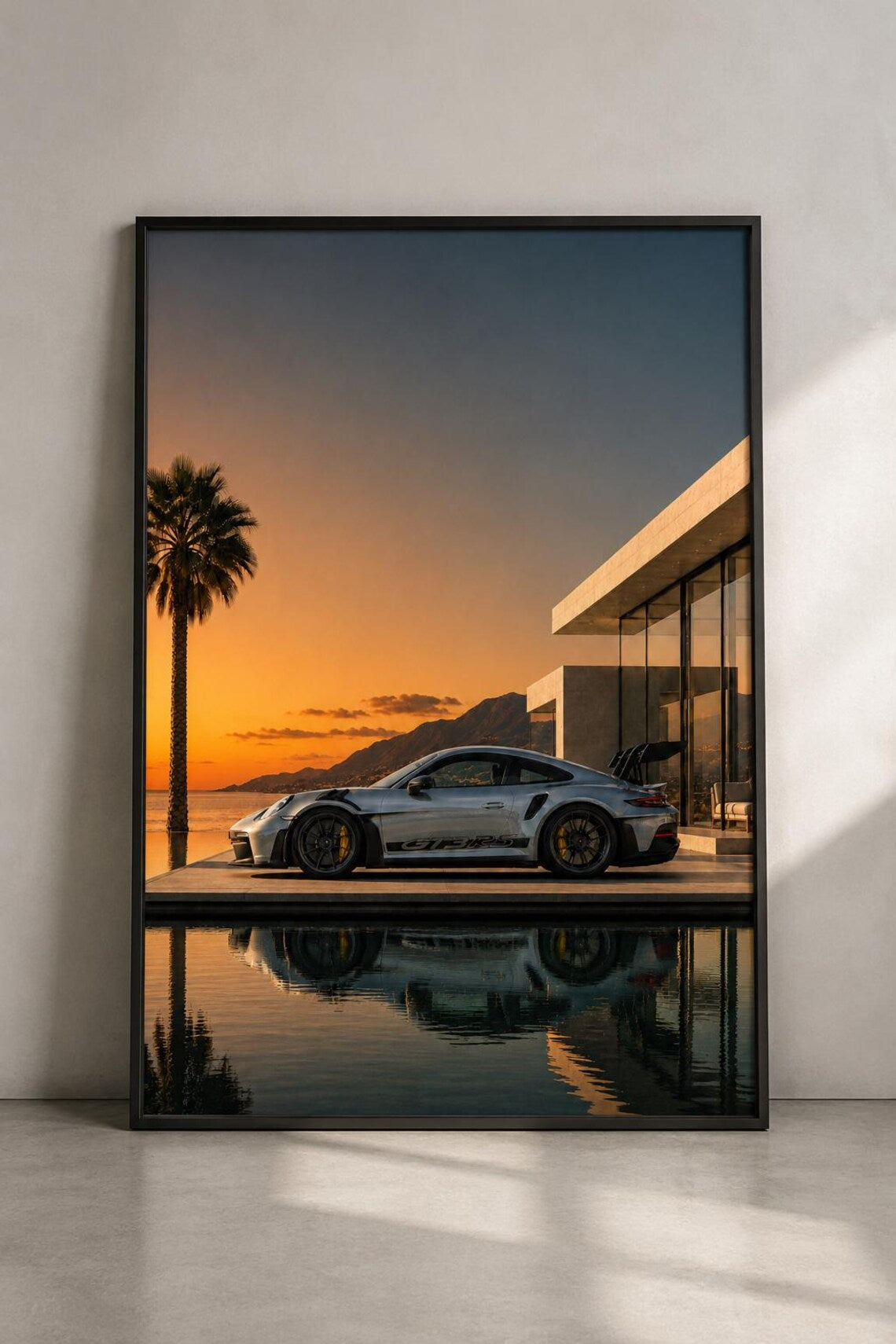 Porsche GT3 RS sunset Poster