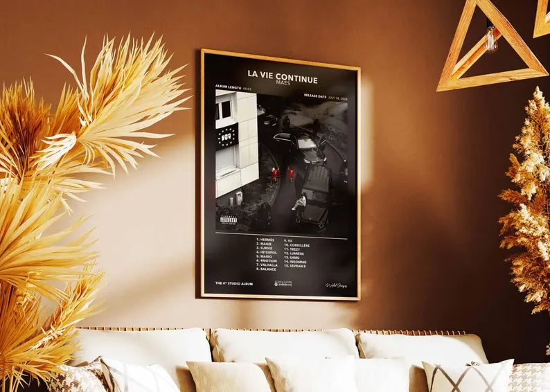 Poster La Vie Continue Maes Album